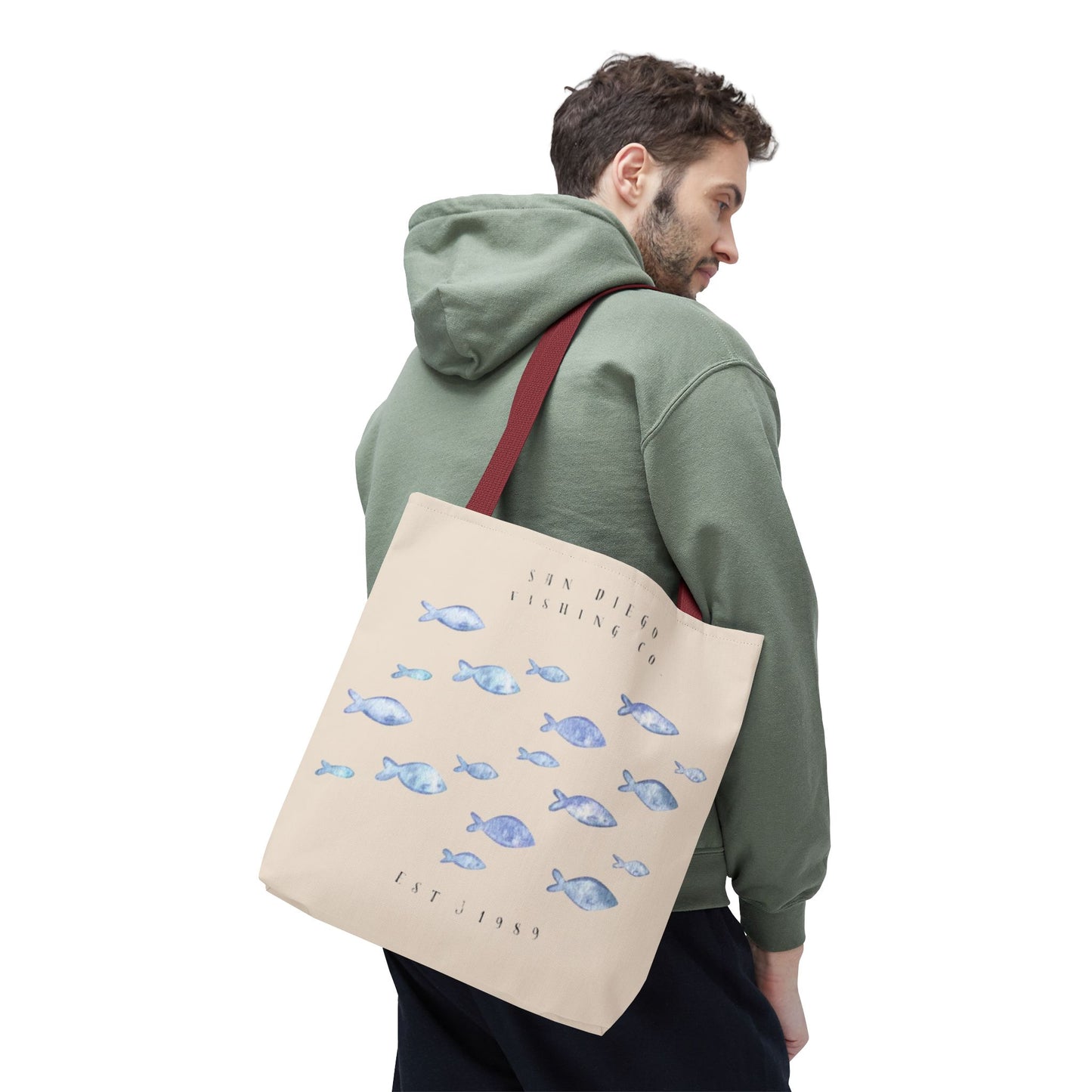 Serene Fish Design Tote Bag