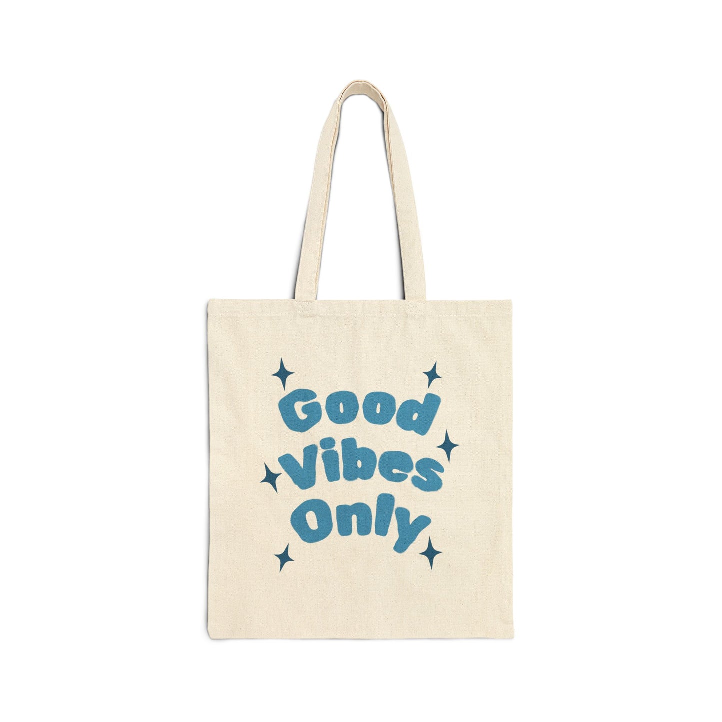 Good Vibes Only Cotton Canvas Tote Bag