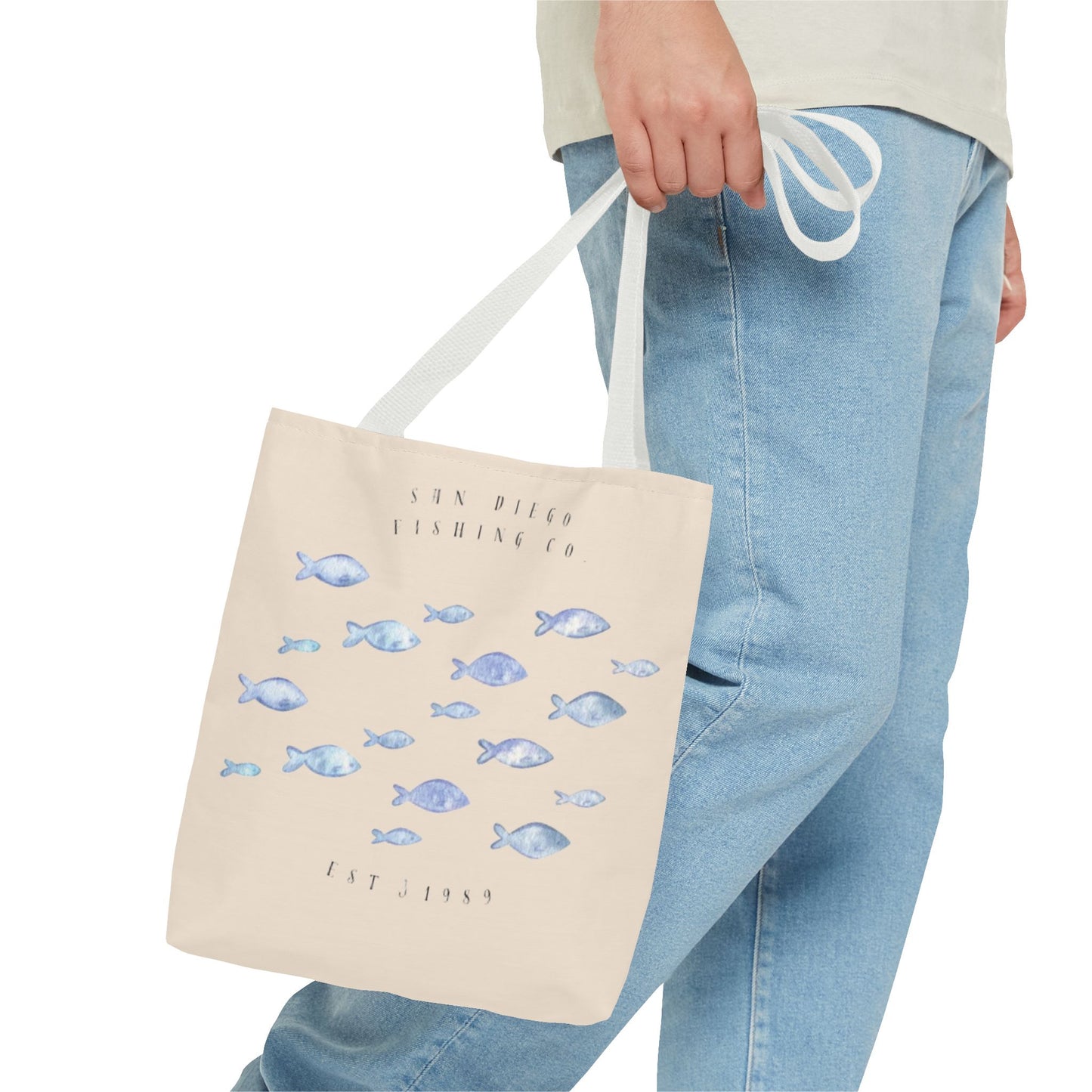 Serene Fish Design Tote Bag
