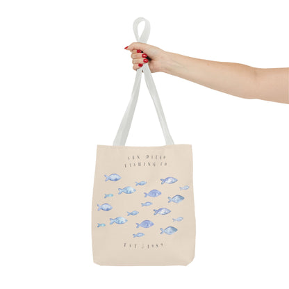 Serene Fish Design Tote Bag