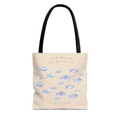 Serene Fish Design Tote Bag