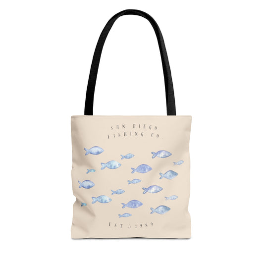 Serene Fish Design Tote Bag