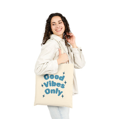 Good Vibes Only Cotton Canvas Tote Bag