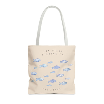 Serene Fish Design Tote Bag