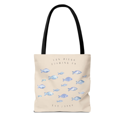 Serene Fish Design Tote Bag