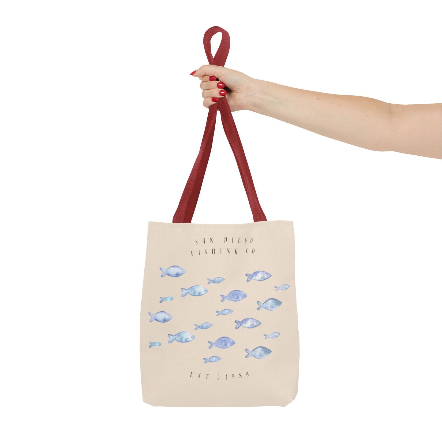 Serene Fish Design Tote Bag