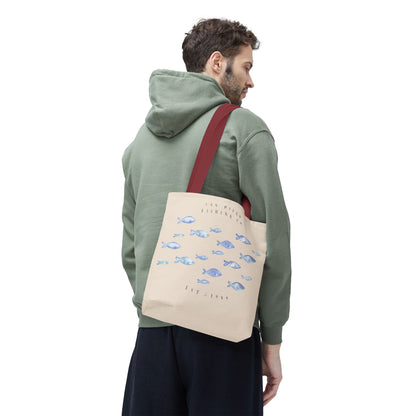 Serene Fish Design Tote Bag