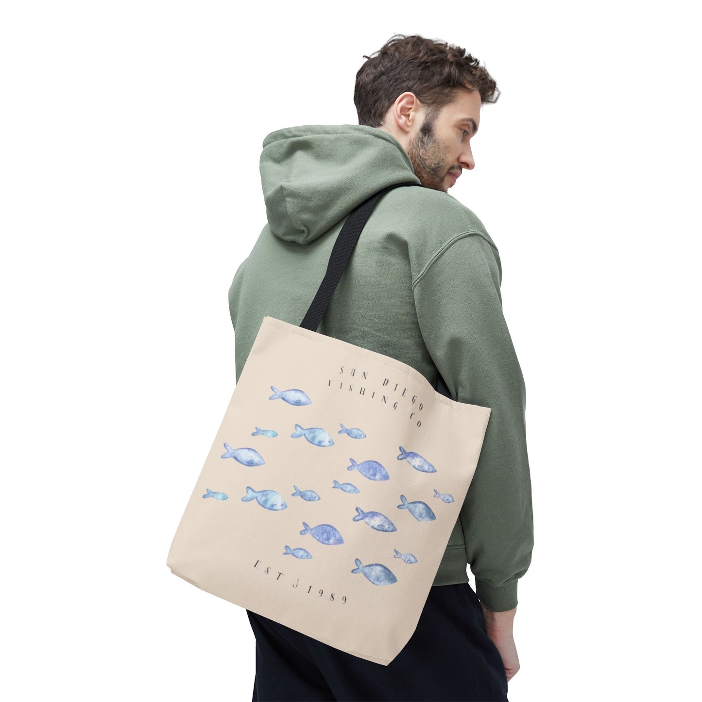 Serene Fish Design Tote Bag