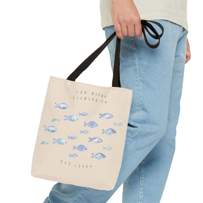 Serene Fish Design Tote Bag