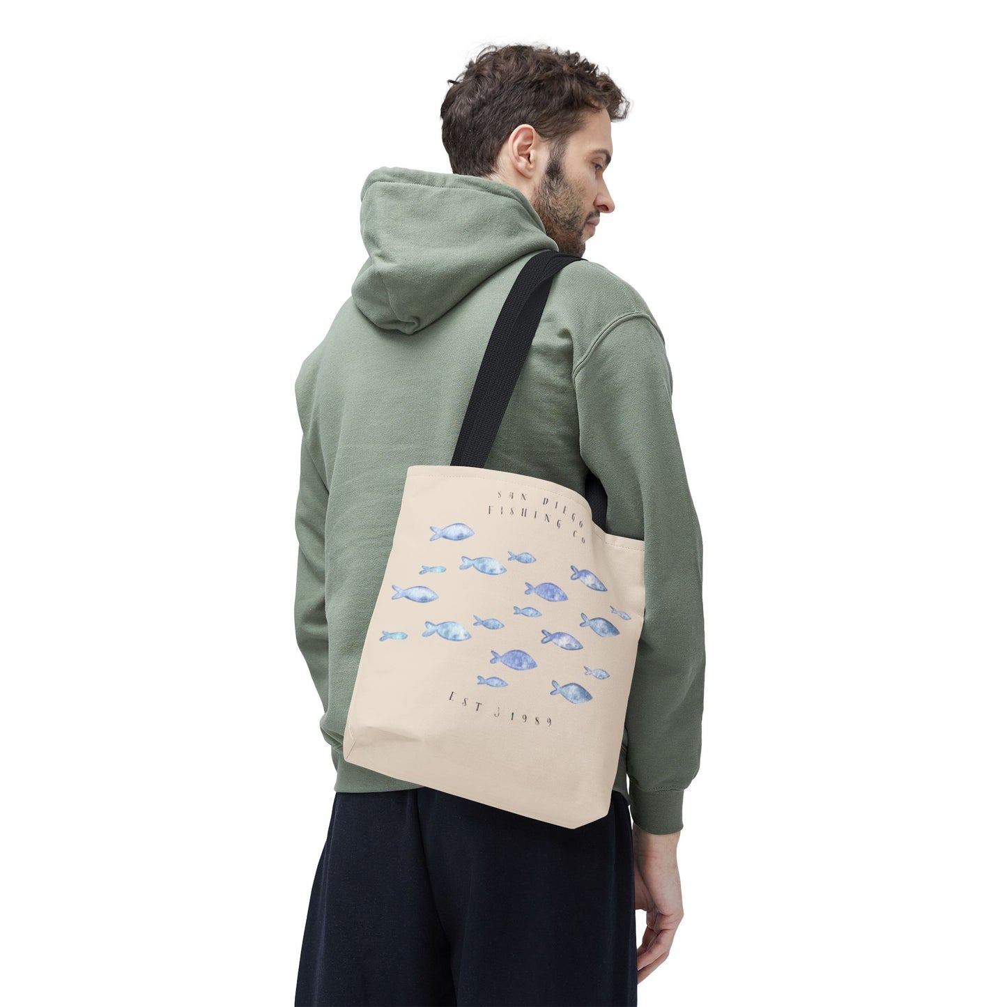 Serene Fish Design Tote Bag