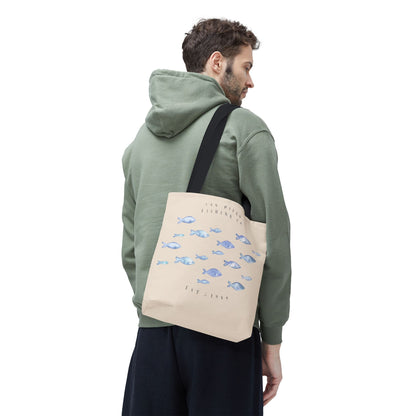 Serene Fish Design Tote Bag