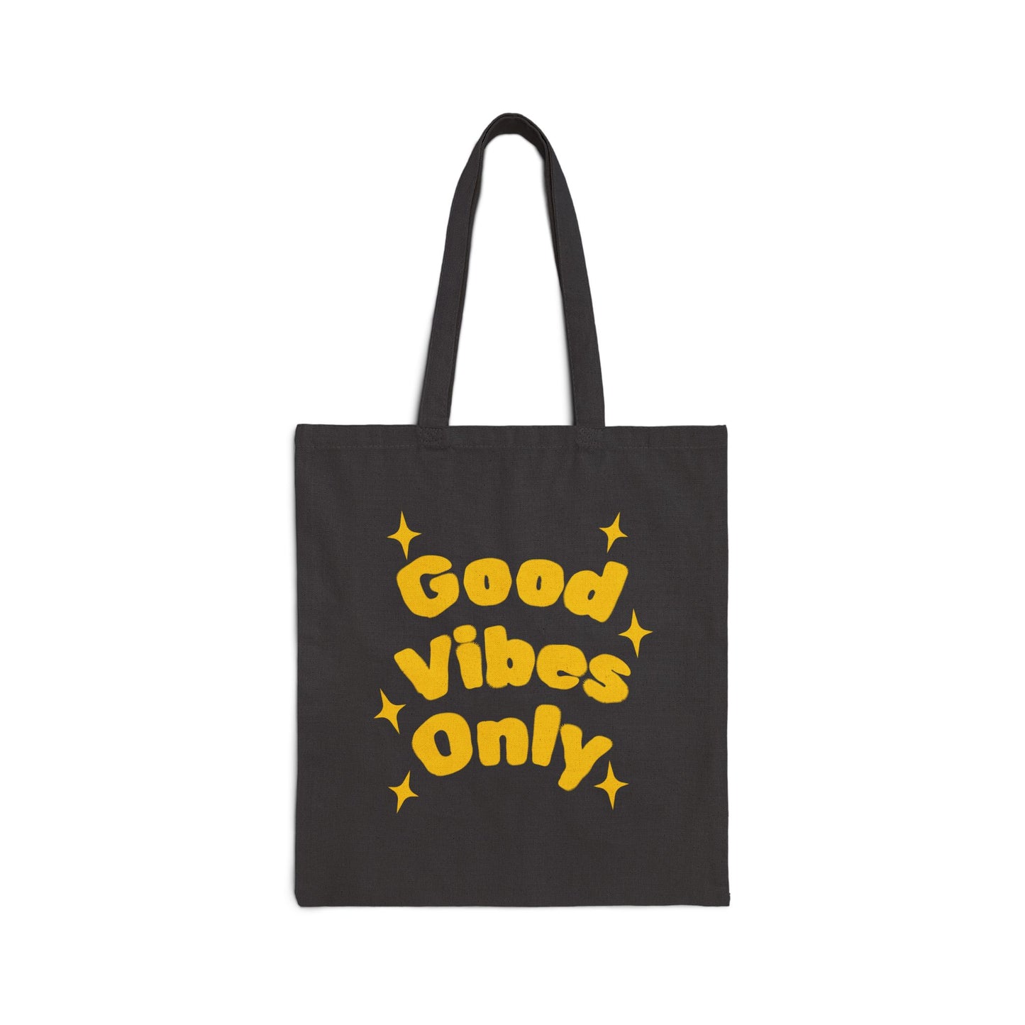Good Vibes Only Cotton Canvas Tote Bag