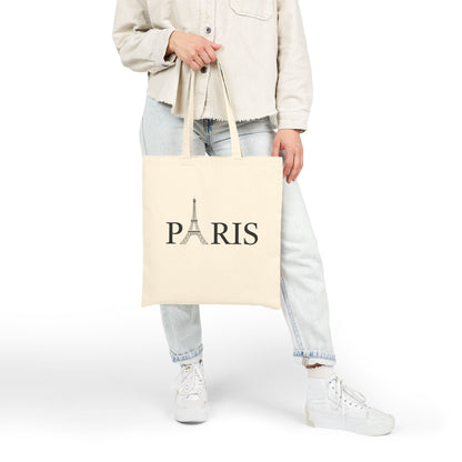 Paris Eiffel Tower Canvas Tote Bag
