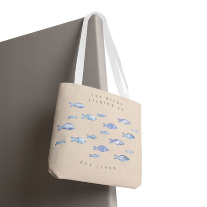Serene Fish Design Tote Bag