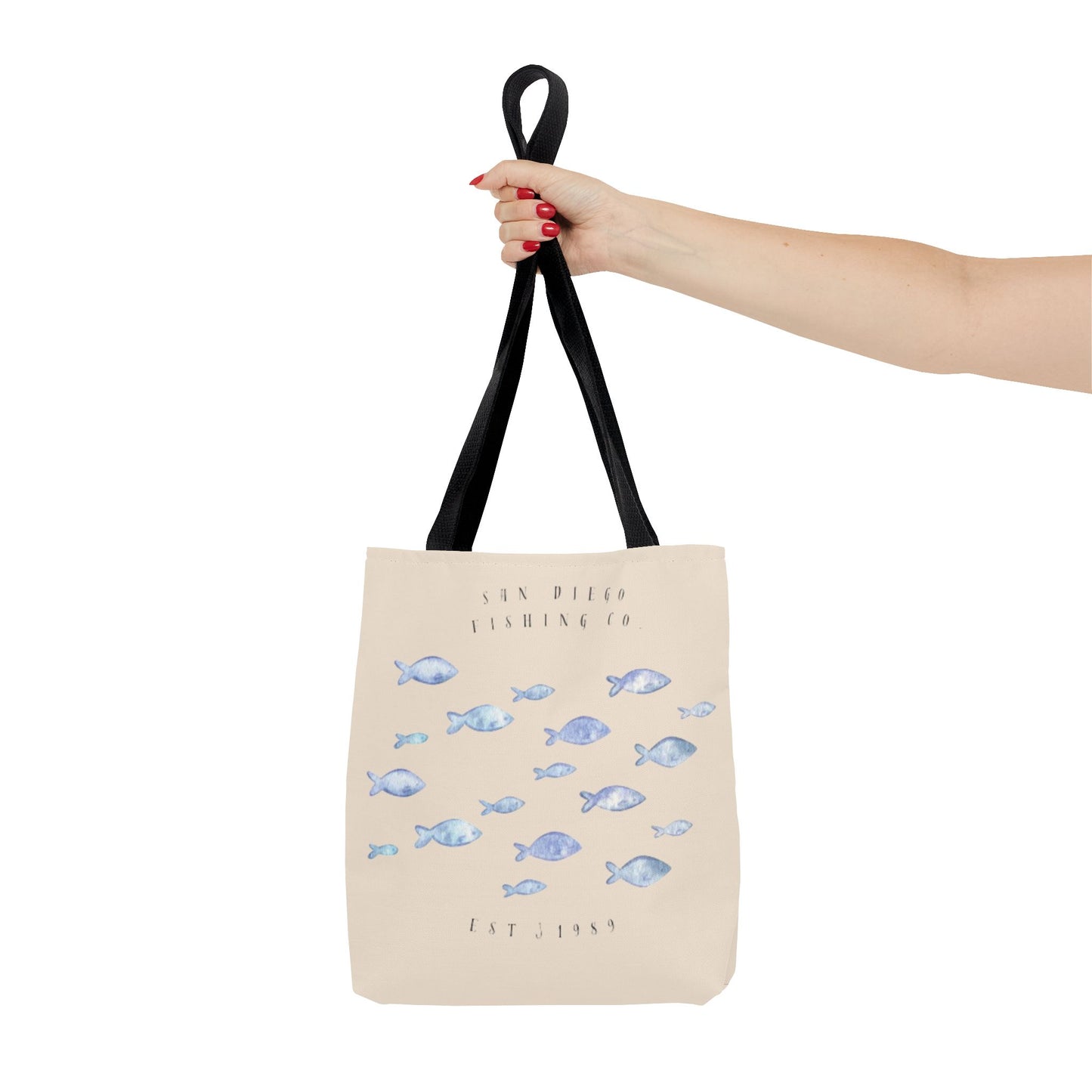 Serene Fish Design Tote Bag