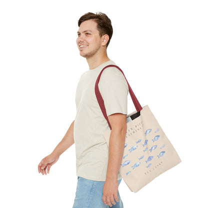 Serene Fish Design Tote Bag