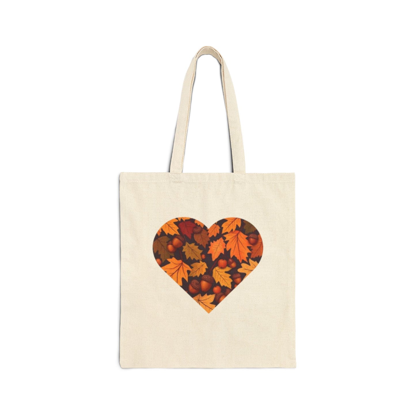 Fall Leaves Heart Tote Bag