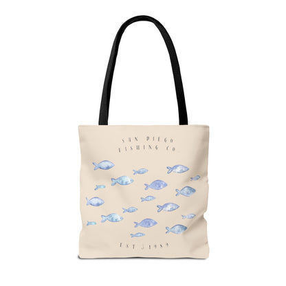 Serene Fish Design Tote Bag