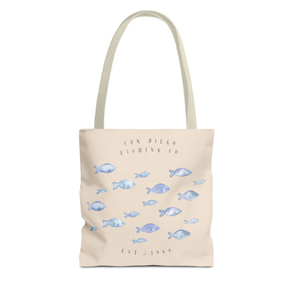 Serene Fish Design Tote Bag