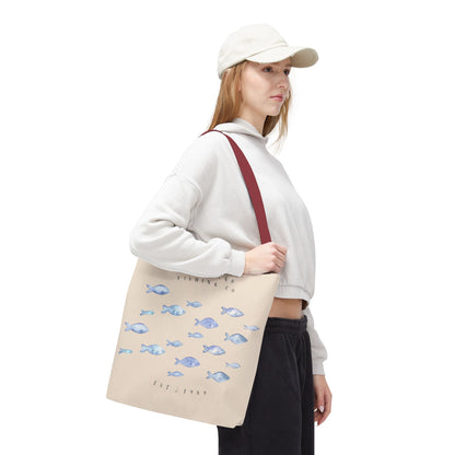Serene Fish Design Tote Bag