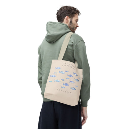Serene Fish Design Tote Bag