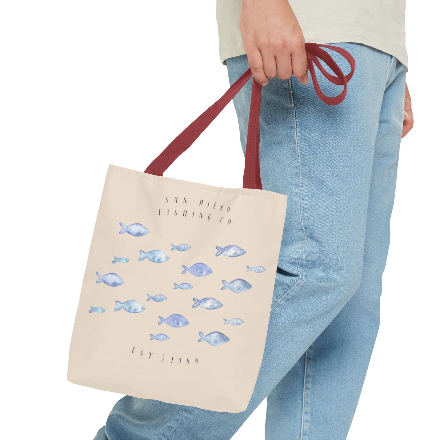 Serene Fish Design Tote Bag