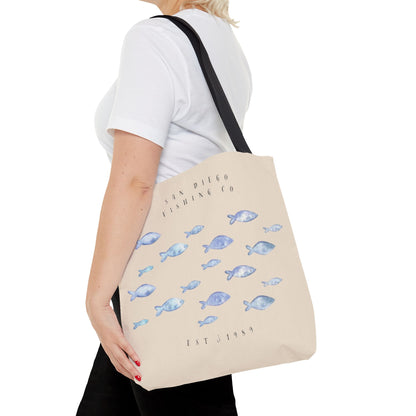Serene Fish Design Tote Bag