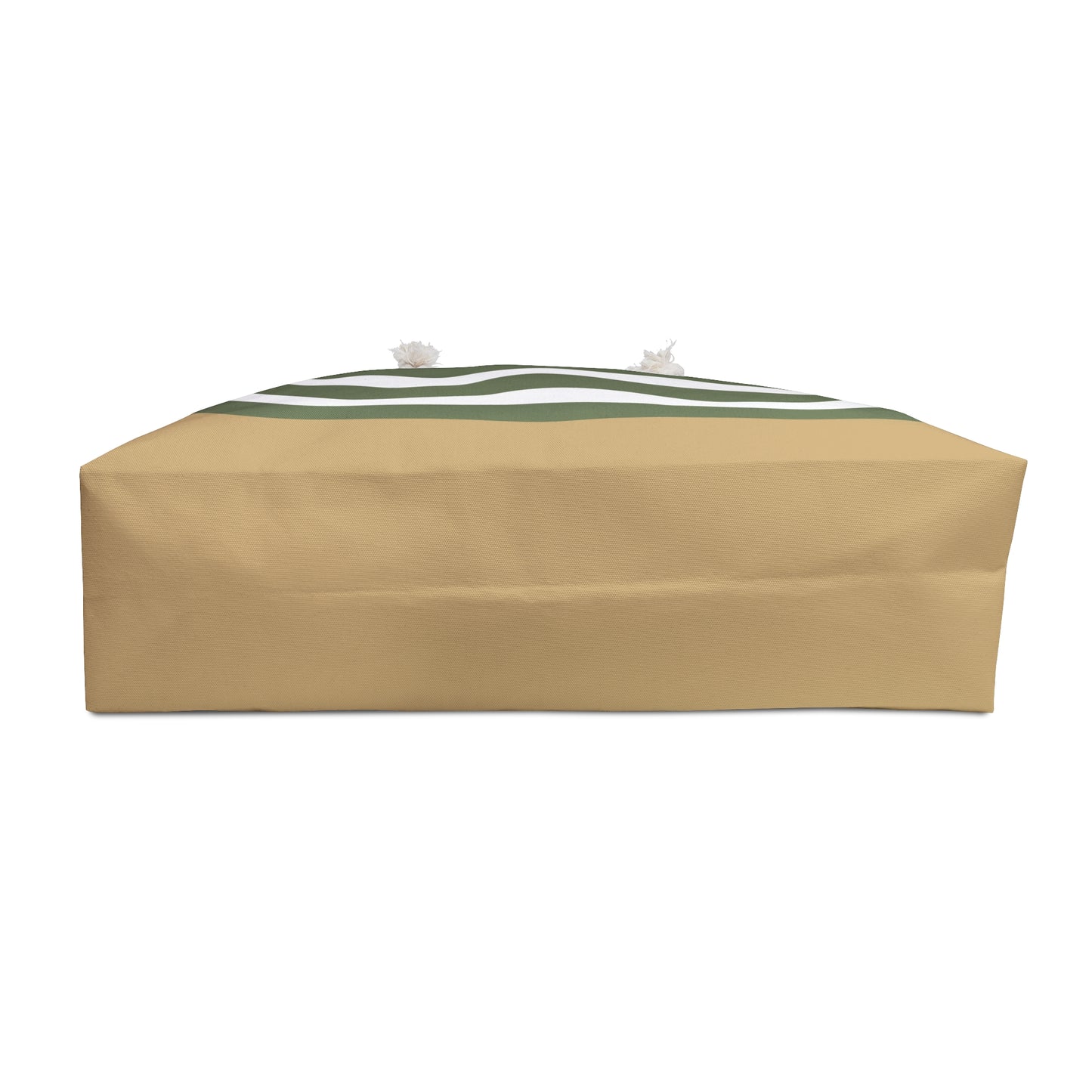 Striped Green & Tan Weekender Bag