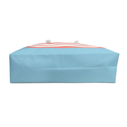 Striped Coastal Weekender Bag