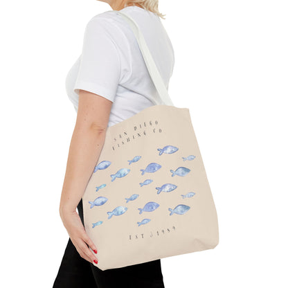 Serene Fish Design Tote Bag