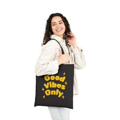 Good Vibes Only Cotton Canvas Tote Bag