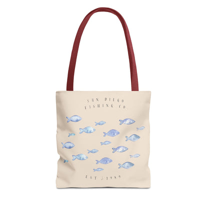 Serene Fish Design Tote Bag